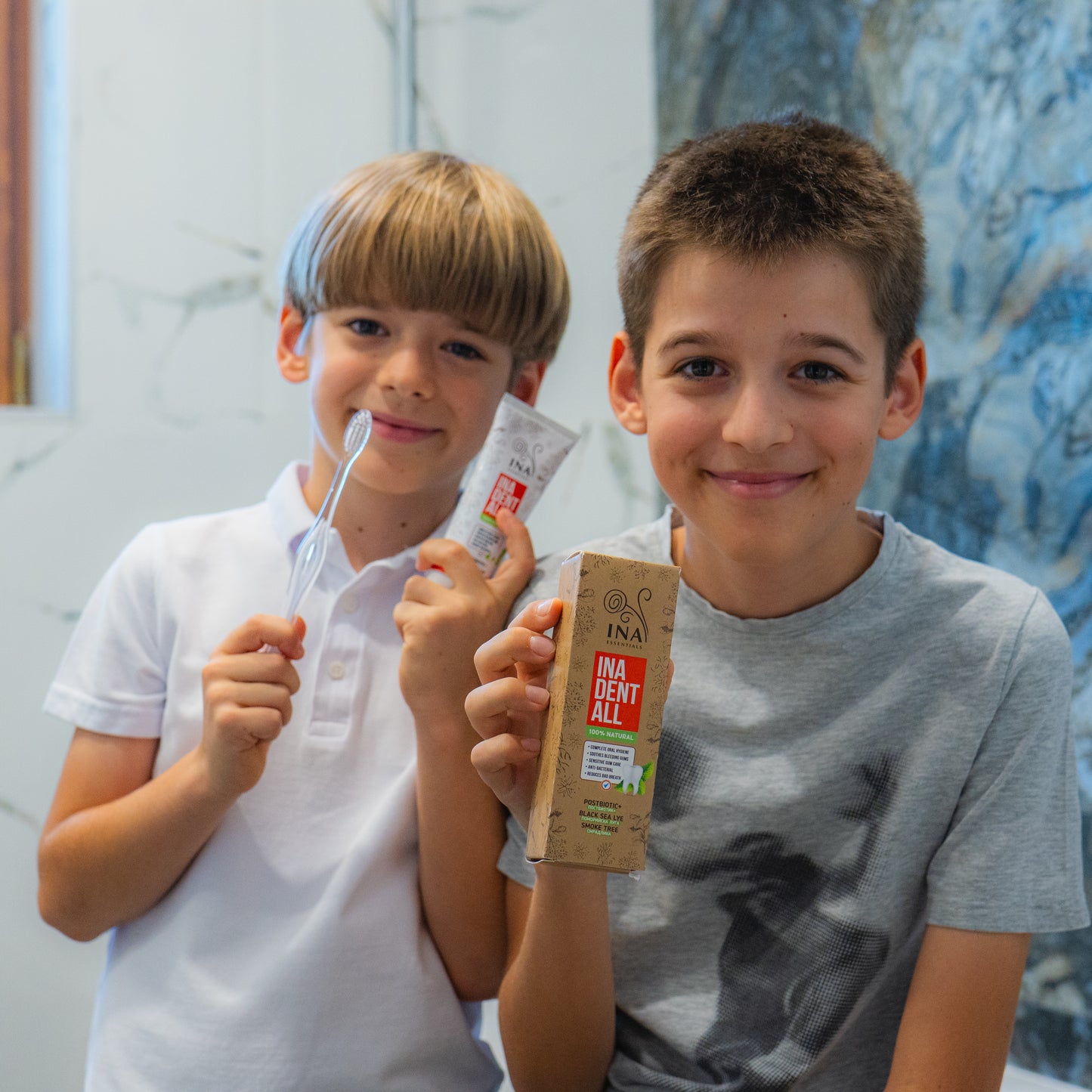 Kup 3 Pasty do Zębów Ina Dent-All, Otrzymaj 1 Płyn do Płukania Ust Woda z perukowca za Darmo