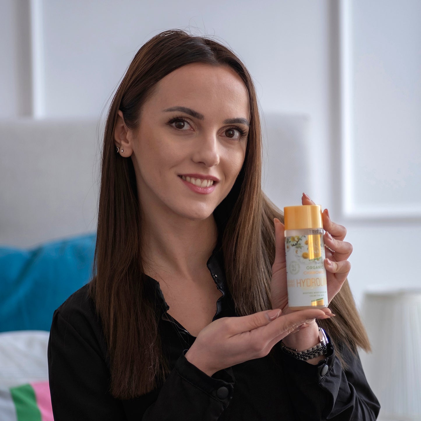 + Prezent Organiczna woda Rumiankowa - Hydrolina na Egzemę i Podrażnioną skórę