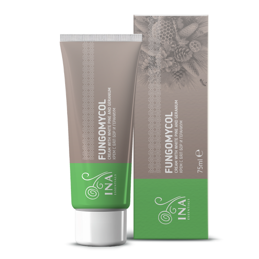 Krem 2 w 1 na grzybicę paznokci i suchą, popękaną skórę - z białą sosną, mocznikiem i geranium