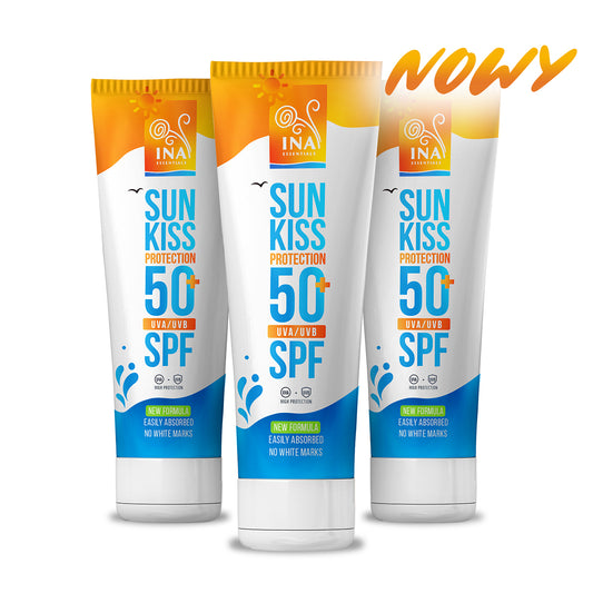 Rodzinny zestaw ochrony przeciwsłonecznej - 2+1 Naturalny krem przeciwsłoneczny do twarzy i ciała SPF 50+ z organiczną białą jodłą