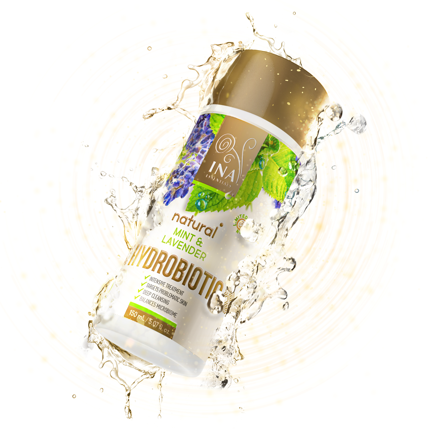 Hydrobiotic - Lawenda & Mięta - intensywna pielęgnacja skóry Trądzikowej