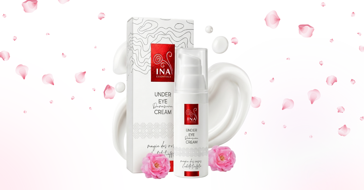 Krem pod oczy na zmarszczki Rose Eye Lift z pudełkiem i płatkami róż