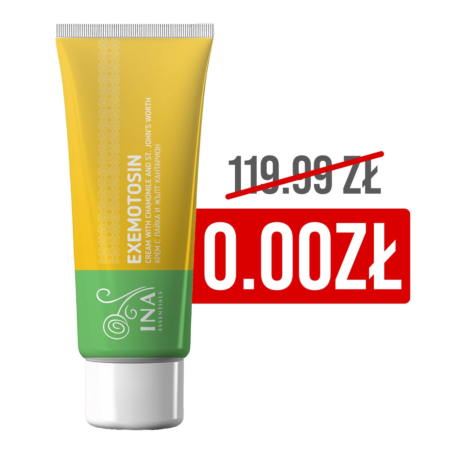 + Prezent Krem na łuszczycę, egzemę i podrażnioną skórę - z dziurawcem, rumiankiem i propolisem