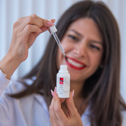 Intensywne serum przeciwstarzeniowe do twarzy z organicznym olejkiem różanym – Rose Elixir