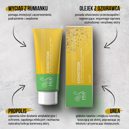Kup 2 kremy na łuszczycę, egzemę lub podrażnioną skórę, a otrzymasz 1 organiczną wodę rumiankową gratis