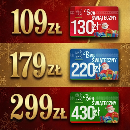 Kup voucher świąteczny o wartości 220 zł. i zapłać 179 zł. – voucher cyfrowy