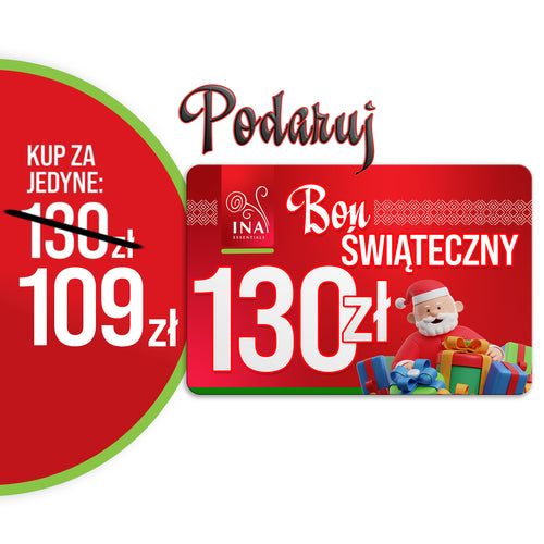 Kup voucher świąteczny o wartości 130 zł i zapłać 109 zł. – voucher cyfrowy