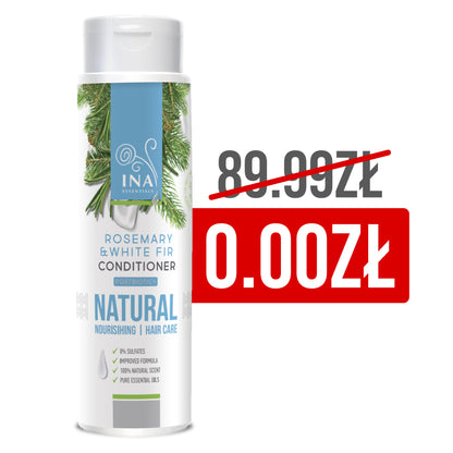 + Prezent Naturalna Odżywka do włosów z olejkiem z Rozmarynu i Jodły białej - intensywna pielęgnacja odżywcza