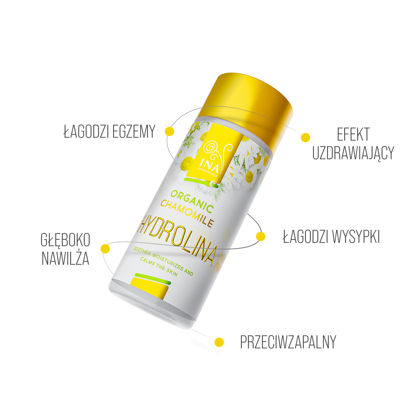 Kup 3x Hydrolina Rumiankowa, a 1 Piankę Oczyszczającą do Twarzy otrzymasz gratis