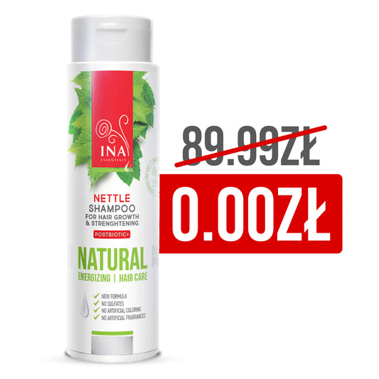 + Prezent Naturalny szampon z Dzikiej Pokrzywy - Szampon na Wypadanie włosów