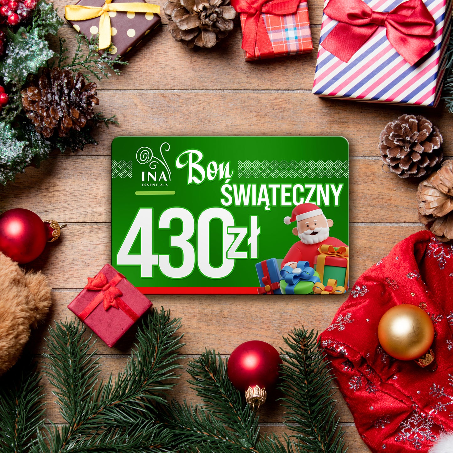 Kup voucher świąteczny o wartości 430 zł. i zapłać 299 – voucher cyfrowy