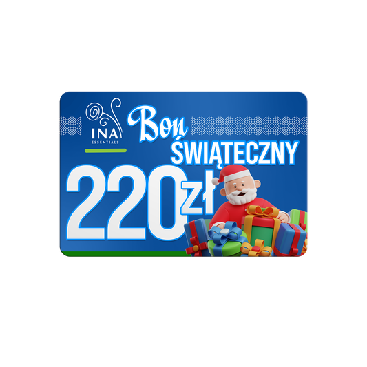 Kup voucher świąteczny o wartości 220 zł. i zapłać 179 zł. – voucher cyfrowy