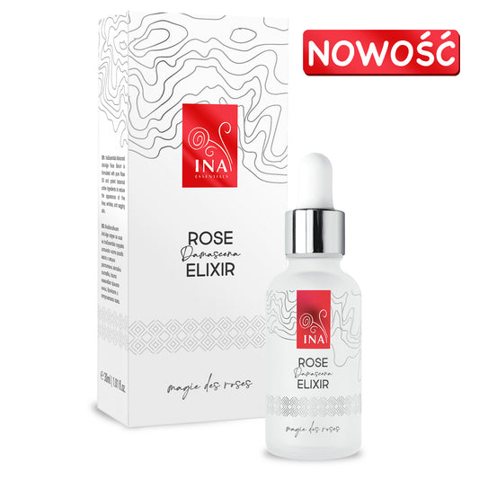Intensywne serum przeciwstarzeniowe do twarzy z organicznym olejkiem różanym – Rose Elixir