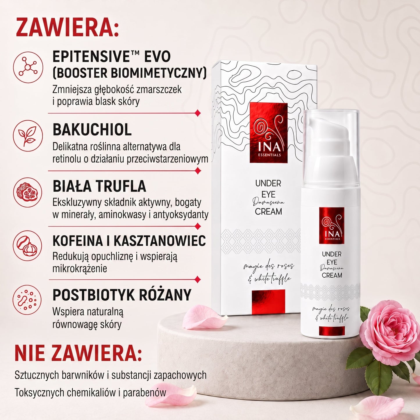 Kup 1 Nawilżający Krem do Twarzy i 1 Serum Przeciwstarzeniowe, a Krem pod Oczy Otrzymasz Gratis