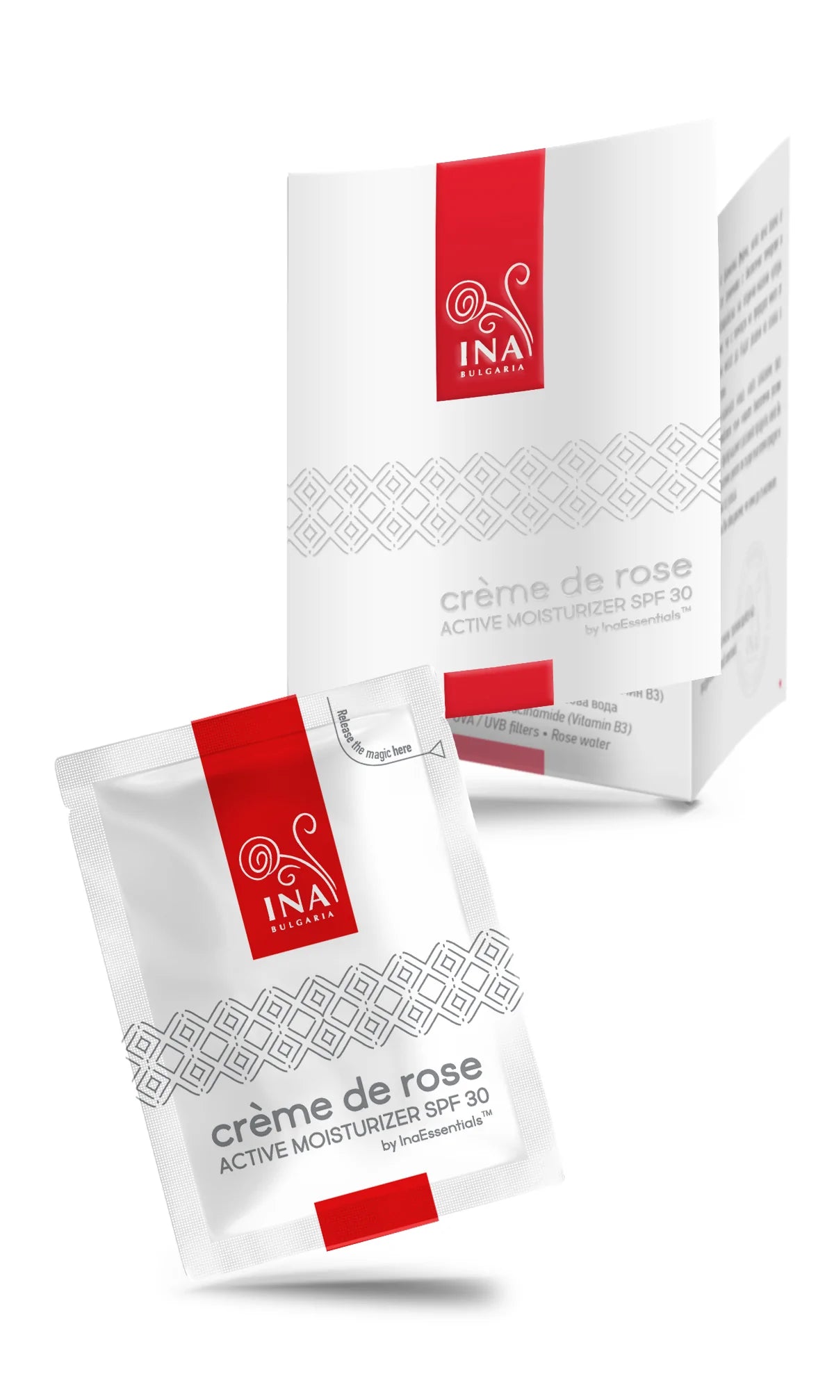 + Prezent Crème de rose - Krem nawilżający do twarzy z SPF30 (Próbka)