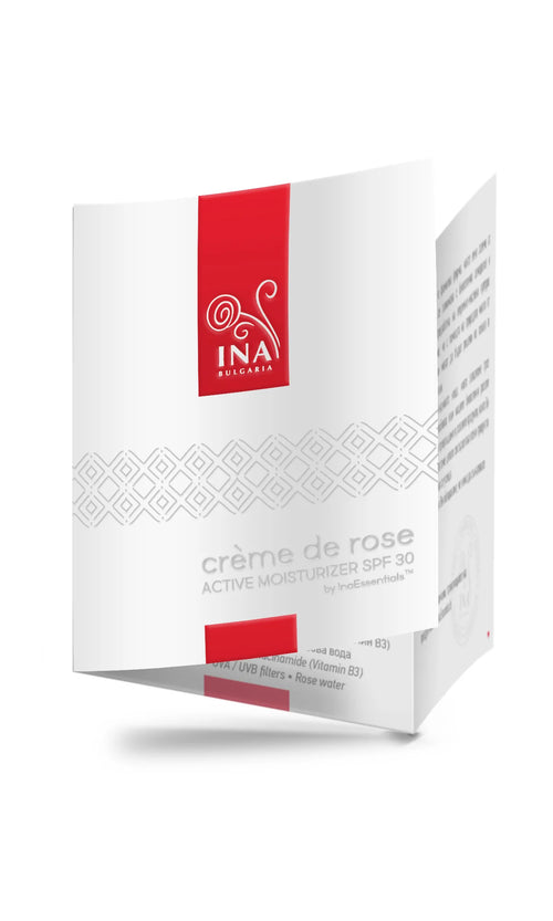 + Prezent Crème de rose - Krem nawilżający do twarzy z SPF30 (Próbka)